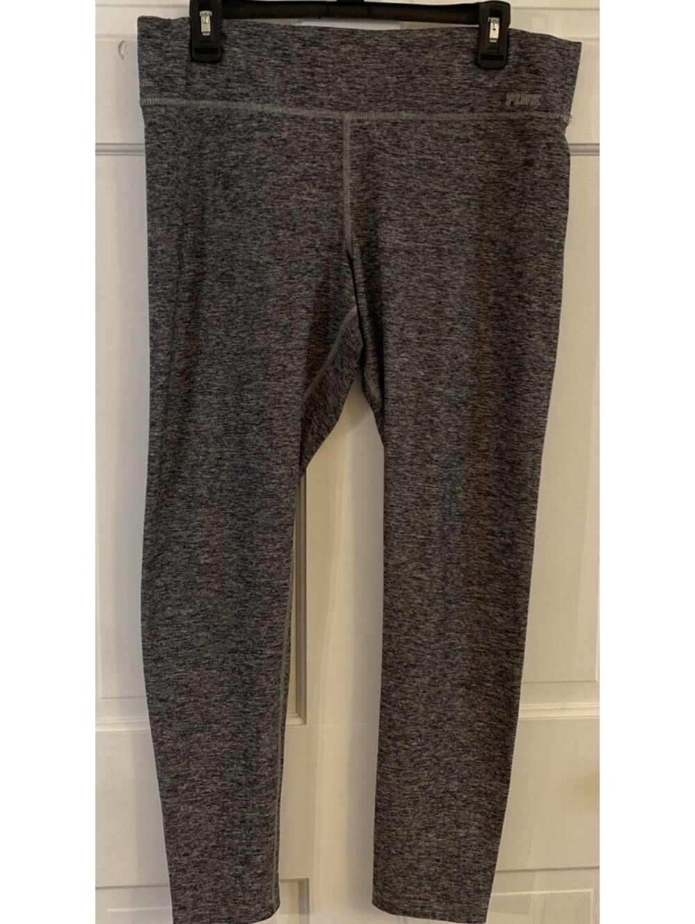 Victoria's Secret PINK Women Activewear Pants Size Large Gray Yoga Leggings